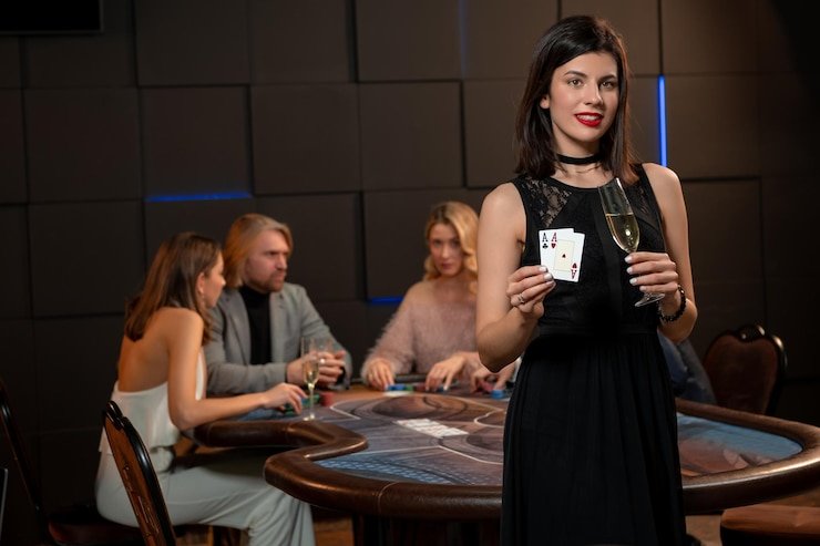 indoslot888 app interface showing live-dealer blackjack table and sportsbook menu